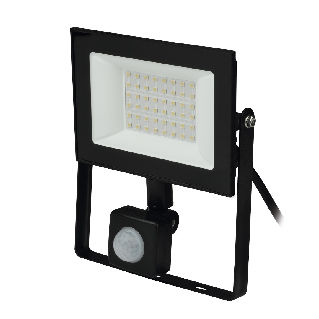 ULF-F62-50W/6500K SENSOR IP54 200-240В BLACK Прожектор светодиодный с датчиком движения и освещеннос ULF-F62-50W/6500K SENSOR IP54 200-240В BLACK Прожектор светодиодный с датчиком движения и освещеннос