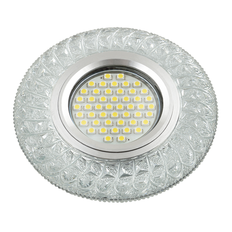 DLS-L144 GU5.3 GLASSY/CLEAR Светильник декоративный встраиваемый, серия Luciole. Без лампы, цоколь G DLS-L144 GU5.3 GLASSY/CLEAR Светильник декоративный встраиваемый, серия Luciole. Без лампы, цоколь G